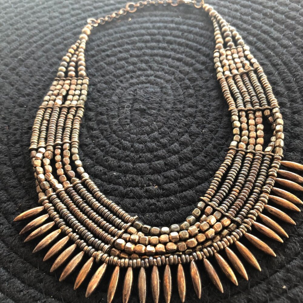 African motif bead choker